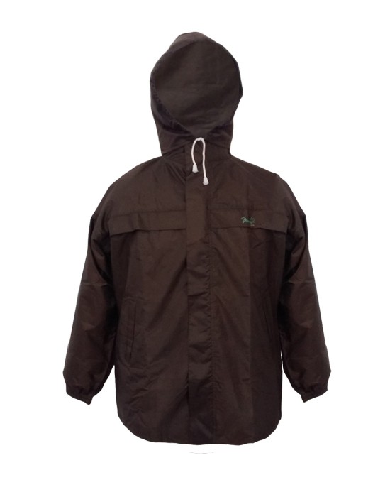 stellar mens raincoat set with carry bag brown